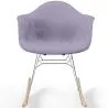 Schaukelstuhl Modern Stoff Gepolstert – Nordic Stil - Nordika image 7