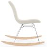 Schaukelstuhl Minimalistischer Bouclé – Nordischer Stil mit Holz- und Stahlbasis - Skögur image 7
