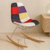 Schaukelstuhl Modern Patchwork – Nordischer Stil mit Holz- und Stahlbeinen - Skögur image 7