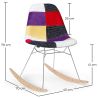 Schaukelstuhl Modern Patchwork – Nordischer Stil mit Holz- und Stahlbeinen - Skögur image 7