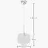 Moderne Pendelleuchte aus Glas - Verstellbares Kabel - Dewers image 7
