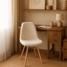 Esszimmerstuhl skandinavisch gepolstert in Bouclé – Esszimmer oder Schreibtisch - Skögur image 7