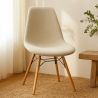 Esszimmerstuhl skandinavisch gepolstert in Bouclé – Esszimmer oder Schreibtisch - Skögur image 7