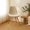 Esszimmerstuhl skandinavisch gepolstert in Bouclé – Esszimmer oder Schreibtisch - Skögur image 7