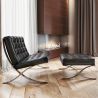 Design-Sessel mit Fußstütze - Lederbezug - Town image 7