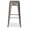 Barhocker im Industriedesign - Holz & Stahl - 76cm - Stylix image 7
