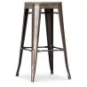 Barhocker im Industriedesign - Holz & Stahl - 76cm - Stylix image 7
