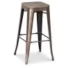Barhocker im Industriedesign - Holz & Stahl - 76cm - Stylix image 7