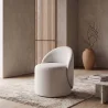 Hocker Niedrig Rund – Gepolsterter Sitz mit Rückenlehne – Yaby image 7