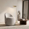 Hocker Niedrig Rund – Gepolsterter Sitz mit Rückenlehne – Yaby image 7