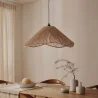 Pendelleuchte Naturseil Boho-Stil – Handgefertigter Naturfaser Lampenschirm - Lunah image 7