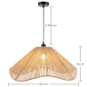 Pendelleuchte Naturseil Boho-Stil – Handgefertigter Naturfaser Lampenschirm - Lunah image 7