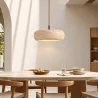Pendelleuchte für die Decke – Holz & Travertin – Marguerite image 7