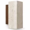 Wandleuchte – Wandleuchte aus Holz & Travertin – Violette image 7