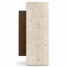 Wandleuchte – Wandleuchte aus Holz & Travertin – Violette image 7
