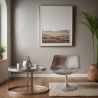Loungesessel - Design Sessel - Kunstleder und Metall - Cognac image 7