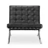  Design-Sessel - Bezogen mit Leder - Town image 7