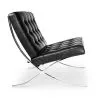  Design-Sessel - Bezogen mit Leder - Town image 7