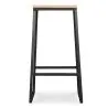 Hocker im Industriedesign - Holz & Metall - 76cm - Big Boy image 7