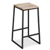 Hocker im Industriedesign - Holz & Metall - 76cm - Big Boy image 7