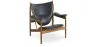 Design-Sessel mit Armlehnen - Holz und Leder - Captain image 7