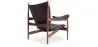 Design-Sessel mit Armlehnen - Holz und Leder - Captain image 7