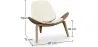 Designer-Sessel - Skandinavischer Sessel - Kunstlederbezug - Lucy image 7