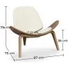 Designer-Sessel - Skandinavischer Sessel - Kunstlederbezug - Lucy image 7