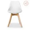 Lot von 2 Denisse stühle mit Kissen Skandinavisches design - Kunststoff image 7