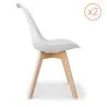 Lot von 2 Denisse stühle mit Kissen Skandinavisches design - Kunststoff image 7