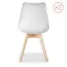Lot von 2 Denisse stühle mit Kissen Skandinavisches design - Kunststoff image 7