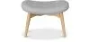 Hocker aus Leinen - Skandinavisches Design - Holz - Kontor image 7
