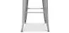 Industrielles Design Barhocker mit Rückenlehne - Holz & Stahl - 76cm - Stylix image 7