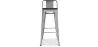 Industrielles Design Barhocker mit Rückenlehne - Holz & Stahl - 76cm - Stylix image 7
