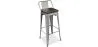 Industrielles Design Barhocker mit Rückenlehne - Holz & Stahl - 76cm - Stylix image 7