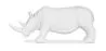 Dekorative Figur Nashorn - Matt Weiß - Rhyn image 7