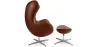 Sessel mit Fußstütze im Ei-Design - Lederbezug - Brave image 7