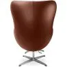 Sessel mit Fußstütze im Ei-Design - Lederbezug - Brave image 7