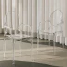 Transparenter Esszimmerstuhl - Armlehnen-Design - Louis XIV image 7
