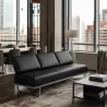 Schlafsofa mit Lederbezug - 3-Sitzer - Kart image 7
