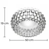 Deckenlampe - Glaskugel-Deckenleuchte - 50 cm - Savoni image 7