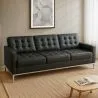Sofa mit Kunstlederbezug - 3-Sitzer - Konel image 7