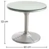 Runder Couchtisch - Beistelltisch im Luftfahrt-Design - Metall - Tulip image 7