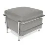 Quadratischer Fußhocker - Bezug aus Kunstleder - Kart image 7