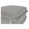 Quadratischer Fußhocker - Bezug aus Kunstleder - Kart image 7