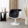 Loungesessel - Weißer Designerstuhl - Lederpolsterung - Geneva image 7