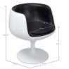 Loungesessel - Weißer Designerstuhl - Lederpolsterung - Geneva image 7