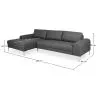 Chaiselongue mit 5 Sitzen - Bezogen mit Stoff - Yemy image 7