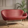 Gekrümmtes Sofa - Lederbezug - 2-Sitzer - Svin image 7