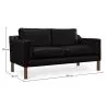 Sofa mit Kunstlederbezug - 2-Sitzer - Chaggai image 7